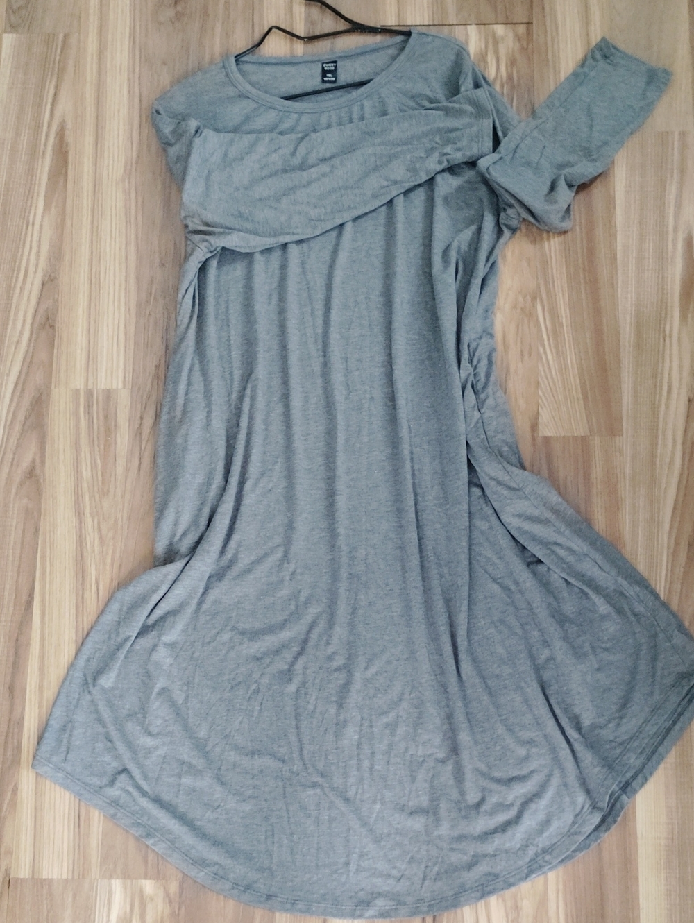 Emery Rose Grey Long Sleeve Tunic Dress